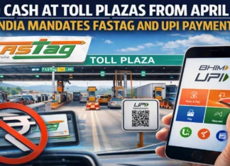 No Cash at Toll Plazas From April 10