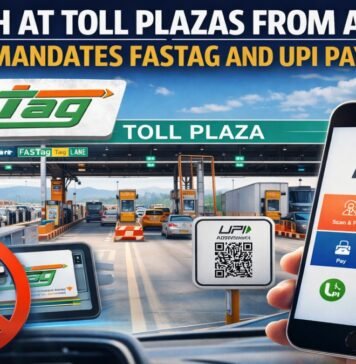 No Cash at Toll Plazas From April 10
