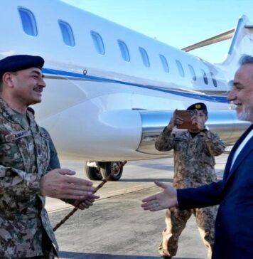 Pakistan Army Chief in Tehran