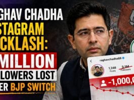 Raghav Chadha Instagram Backlash: 1 Million Followers Lost After BJP Switch Raghav Chadha Instagram Backlash