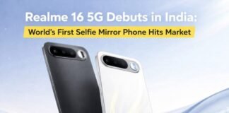 Realme 16 5G Debuts in India: World’s First Selfie Mirror Phone Hits Market Realme 16 5G Debuts in India