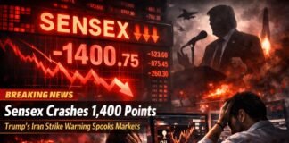 Sensex Crashes 1,400 Points