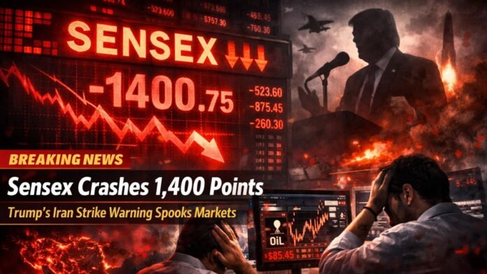 Sensex Crashes 1,400 Points