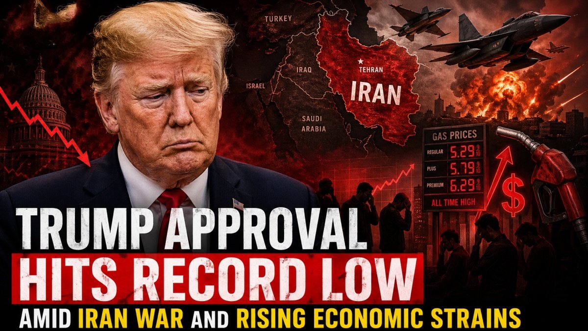 Trump Approval Hits Record Low Amid Iran War and Rising Economic ...