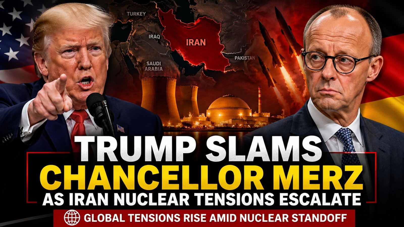 Trump Slams Chancellor Merz as Iran Nuclear Tensions Escalate