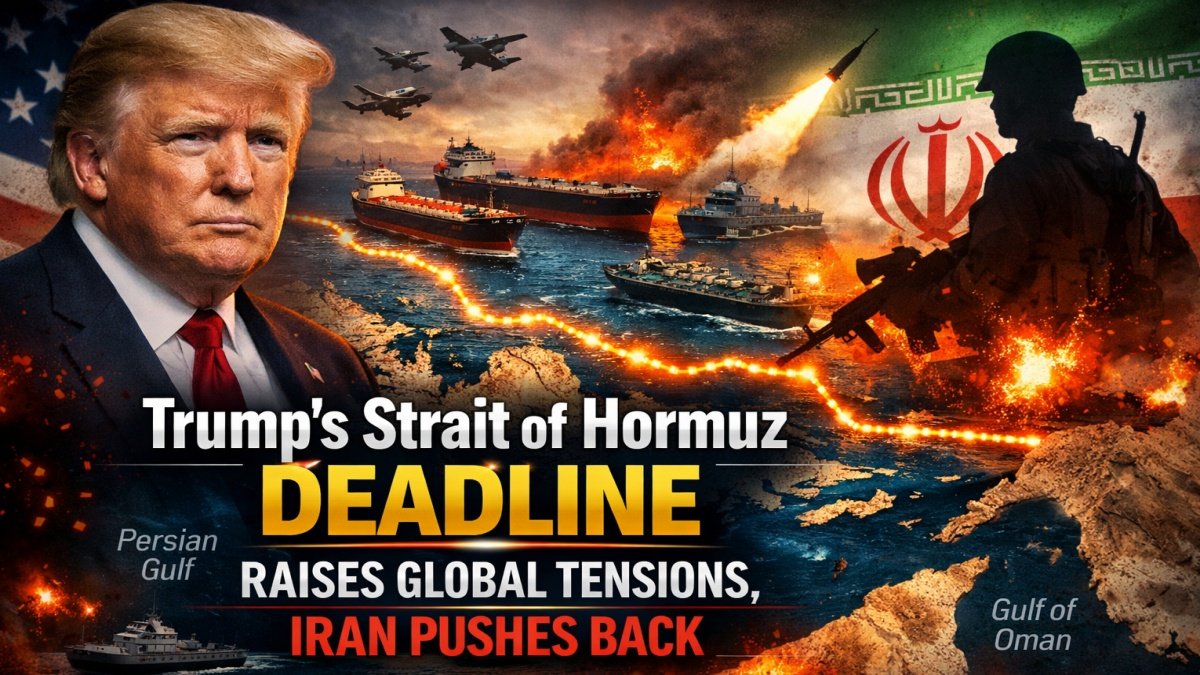 Trump’s Strait of Hormuz Deadline Raises Global Tensions, Iran Pushes Back