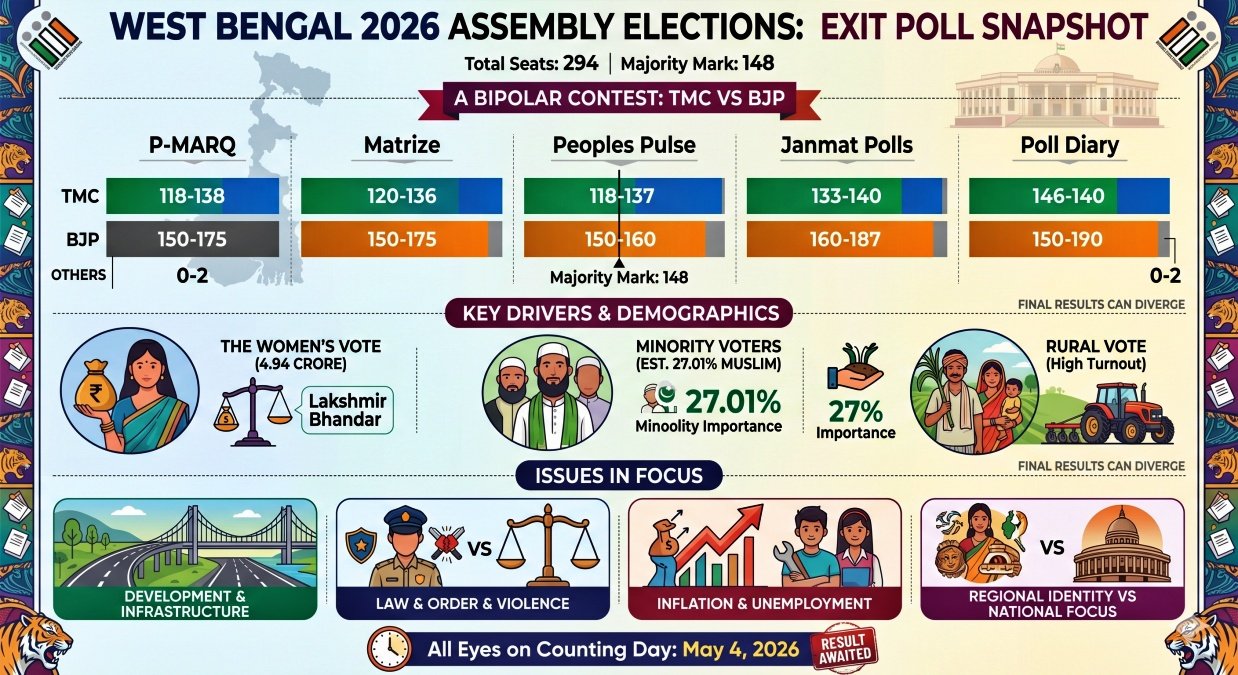 West Bengal Exit Polls 2026