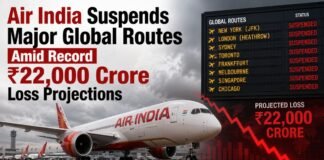 Air India Suspends Major Global Routes