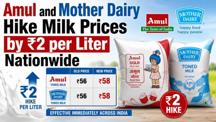 Amul and Mother Dairy Hike Milk Prices
