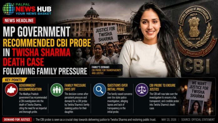 CBI Probe in Twisha Sharma Death Case