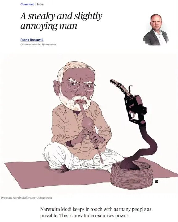 Caricature of PM Modi