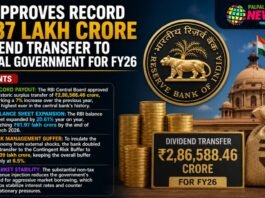 Dividend Transfer to Central Government