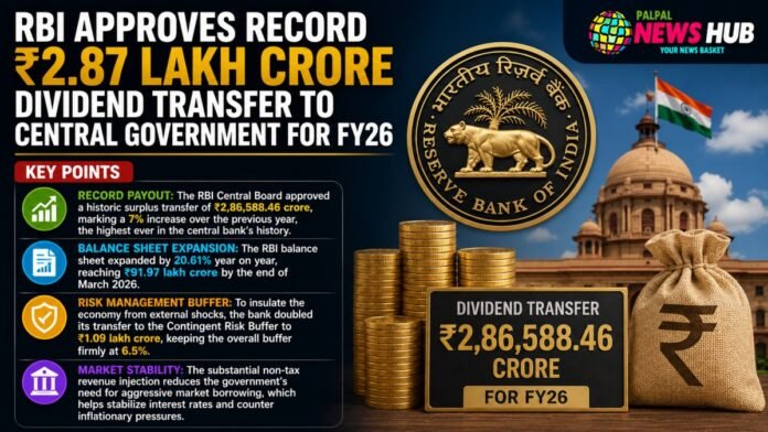 Dividend Transfer to Central Government