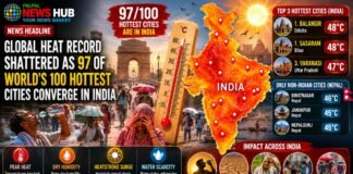 Global Heat Record Shattered as 97 of World’s 100 Hottest Cities Converge in India Global Heat Record