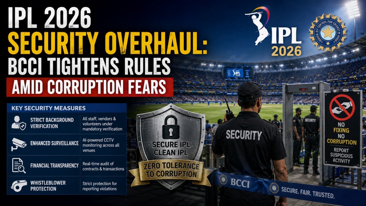 IPL 2026 Security Overhaul: BCCI Tightens Rules Amid Corruption Fears