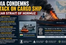 India Condemns Attack on Cargo Ship
