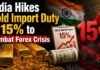 India Hikes Gold Import Duty