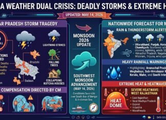 India Weather Update: 56 Dead in UP Storms as Rain and Heat Alerts Grip 17 States India Weather Update