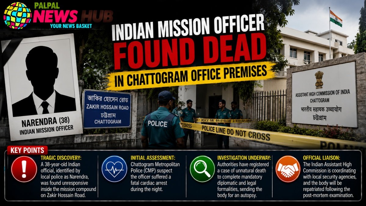 Indian Mission Officer Found Dead | PalPal News Hub | Latest National, Technology, and Astrology News Indian Mission Officer Found Dead