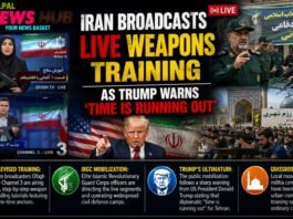 Iran Broadcasts Live Weapons Training