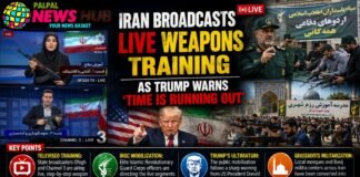 Iran Broadcasts Live Weapons Training as Trump Warns ‘Time is Running Out’ Iran Broadcasts Live Weapons Training