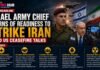 Israel Army Chief Warns of Readiness to Strike Iran