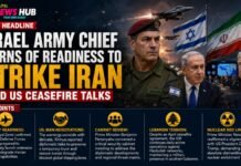 Israel Army Chief Warns of Readiness to Strike Iran Amid US Ceasefire Talks Israel Army Chief Warns of Readiness to Strike Iran