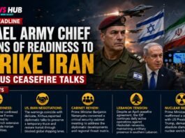 Israel Army Chief Warns of Readiness to Strike Iran