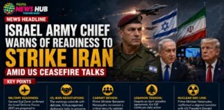 Israel Army Chief Warns of Readiness to Strike Iran