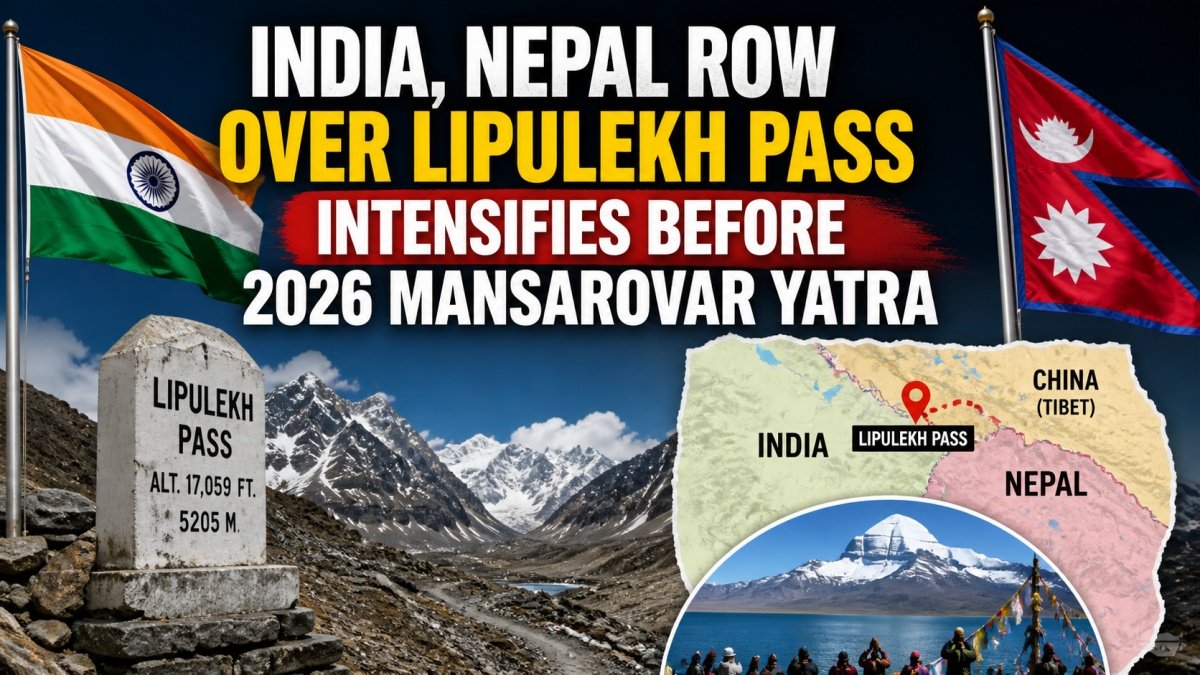 India, Nepal Row Over Lipulekh Pass Intensifies Before 2026 Mansarovar Yatra
