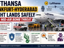 Lufthansa Frankfurt-Hyderabad Flight