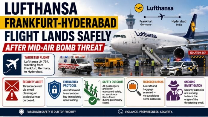 Lufthansa Frankfurt-Hyderabad Flight