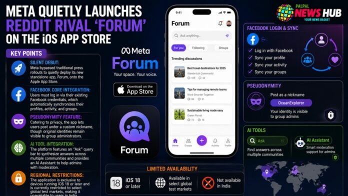 Meta Quietly Launches Forum Meta Quietly Launches Reddit Rival 'Forum'