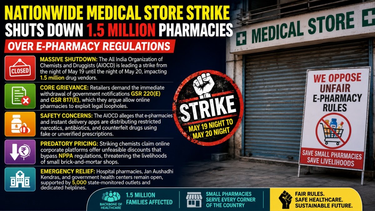 Nationwide Medical Store Strike | PalPal News Hub | Latest National, Technology, and Astrology News Nationwide Medical Store Strike