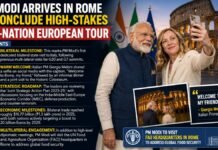 PM Modi Arrives in Rome