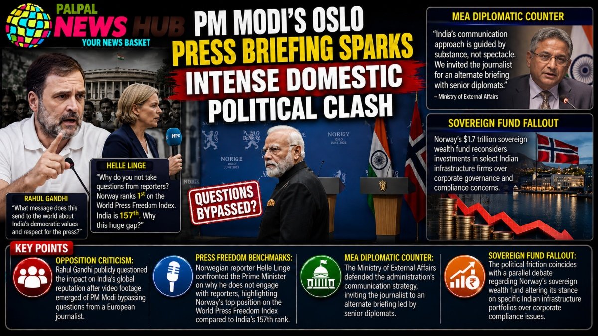 PM Modis Oslo Press Briefing | PalPal News Hub | Latest National, Technology, and Astrology News PM Modis Oslo Press Briefing