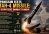 Pakistan Tests Fatah-4 Missile
