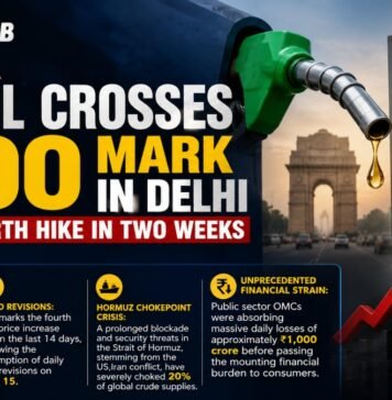 Petrol Crosses ₹100 Mark in Delhi