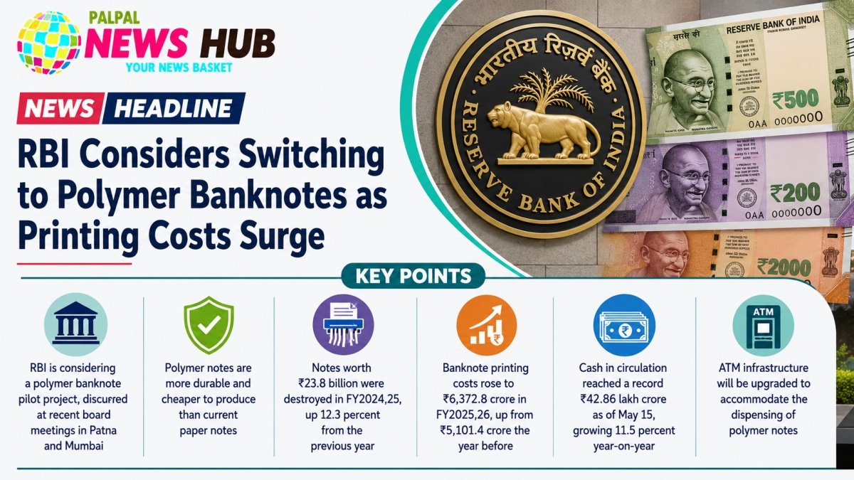 RBI Considers Switching to Polymer Banknotes as Printing Costs Surge
