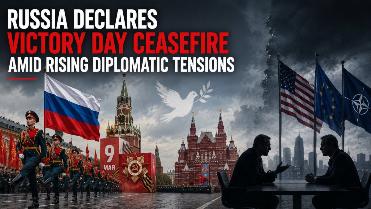 Russia Declares Victory Day Ceasefire | PalPal News Hub | Latest National, Technology, and Astrology News Russia Declares Victory Day Ceasefire Amid Rising Diplomatic Tensions