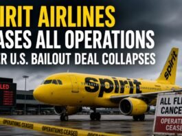 Spirit Airlines Ceases