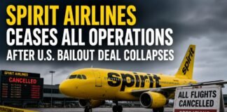 Spirit Airlines Ceases