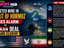 Suspected Mine in Strait of Hormuz