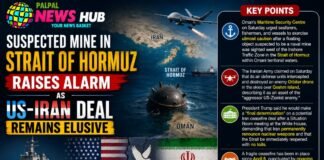 Suspected Mine in Strait of Hormuz Raises Alarm as US-Iran Deal Remains Elusive Suspected Mine in Strait of Hormuz