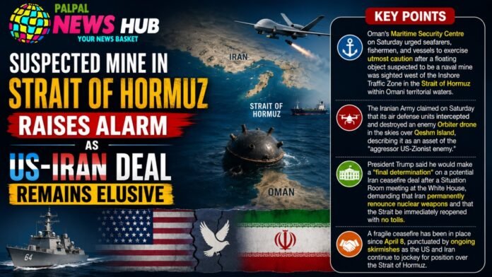 Suspected Mine in Strait of Hormuz Suspected Mine in Strait of Hormuz
