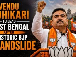 Suvendu Adhikari to Lead West Bengal