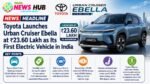 Toyota Launches Urban Cruiser Ebella