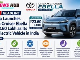 Toyota Launches Urban Cruiser Ebella