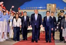 Trump Arrives in Beijing with Business Titans for Historic Xi Summit Trump Arrives in Beijing