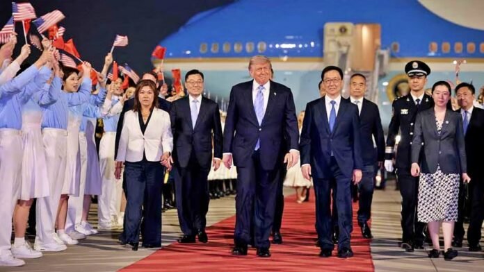 Trump Arrives in Beijing